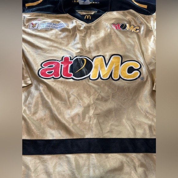 Gold McDonald’s hockey jersey youth XL or ladies small - Picture 2 of 5